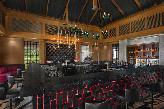 The Rumfire Bar at the InterContinental Dominica Cabrits Resort & Spa..